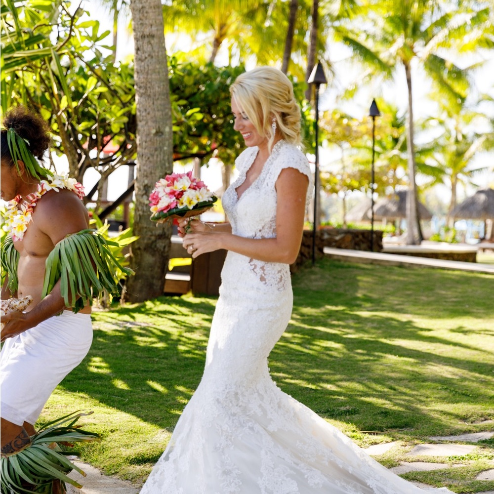 Stunning Custom Gown With Open Back And Added Emb… - image 7